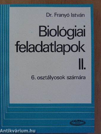 Biológiai feladatlapok II.
