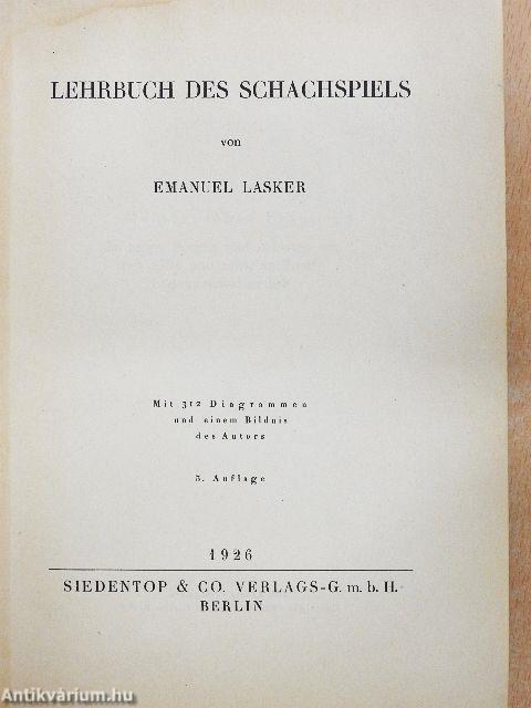 Lehrbuch des Schachspiels