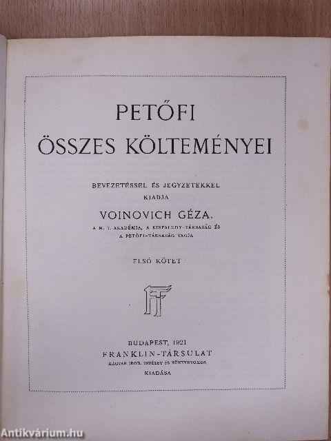 Petőfi összes költeményei I-II.