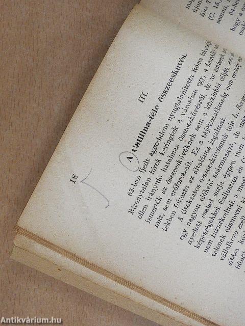 M. Tullius Cicero válogatott beszédei/Szövegmagyarázat