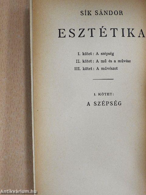 Esztétika I.