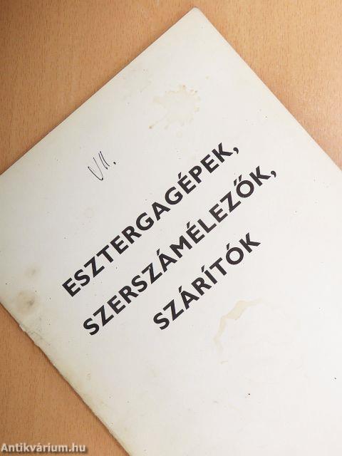 Bútor- és épületasztalosipari gépek