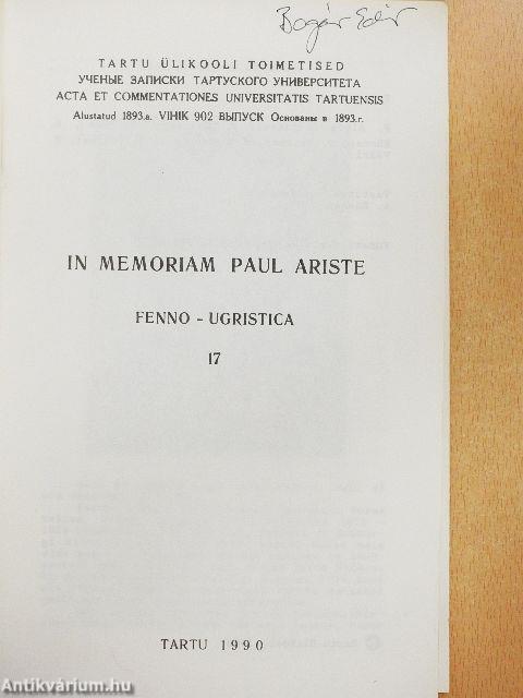 Fenno-Ugristica 17.