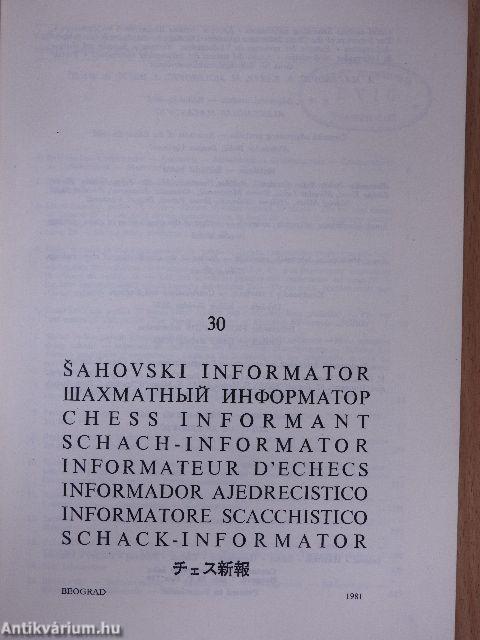 Sahovski informator 30.