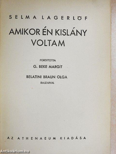 Amikor én kislány voltam