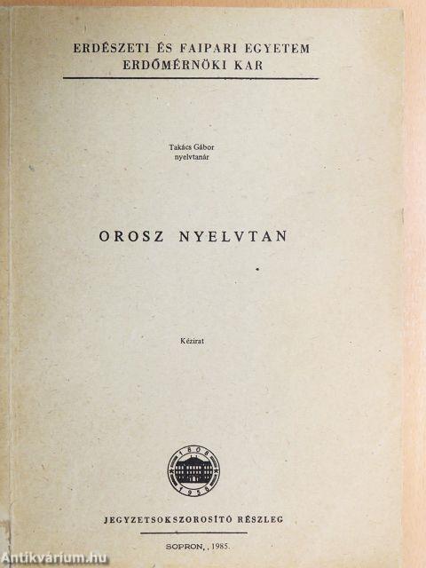 Orosz nyelvtan