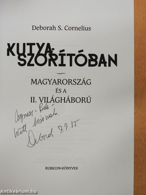 Kutyaszorítóban (dedikált példány)