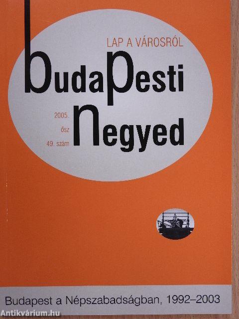 Budapesti Negyed 2005. ősz