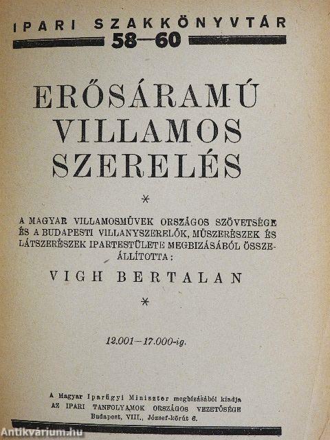 Erősáramú villamos szerelés/Gyengeáramú villamos szerelés