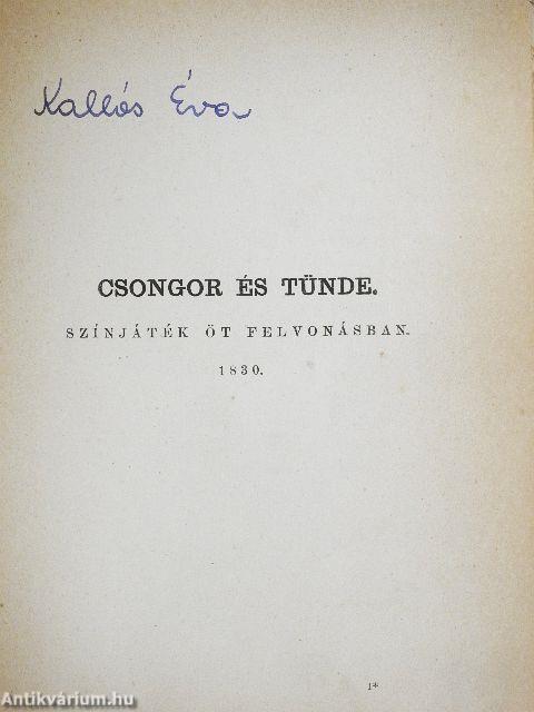 Vörösmarty minden munkái VI.