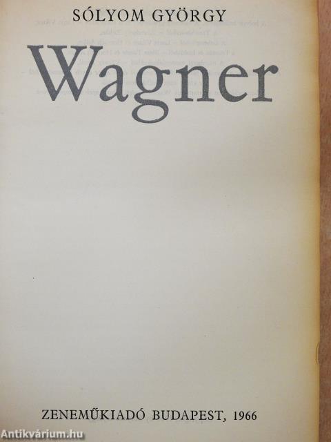 Wagner (dedikált példány)