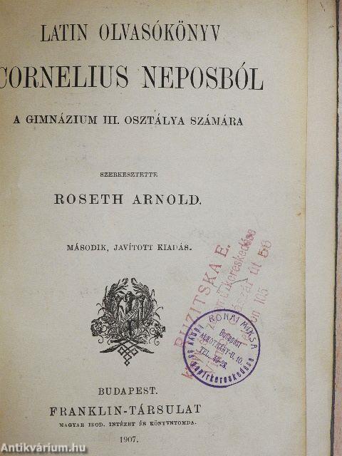 Latin olvasókönyv Cornelius Neposból