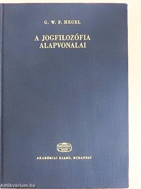 A jogfilozófia alapvonalai