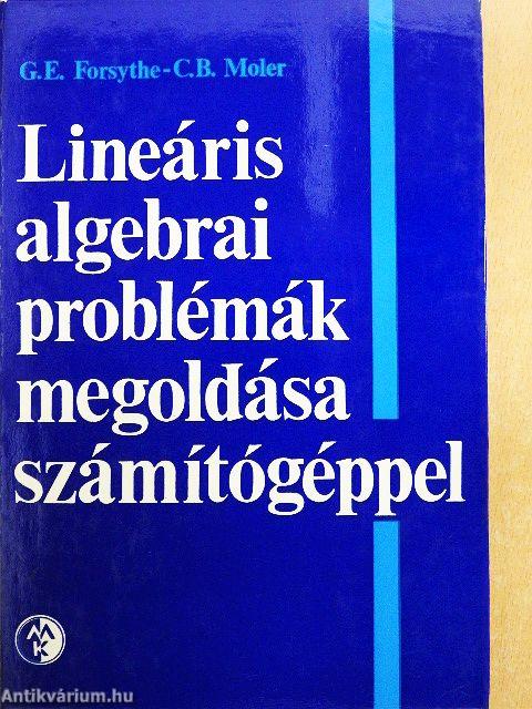 Lineáris algebrai problémák megoldása számítógéppel