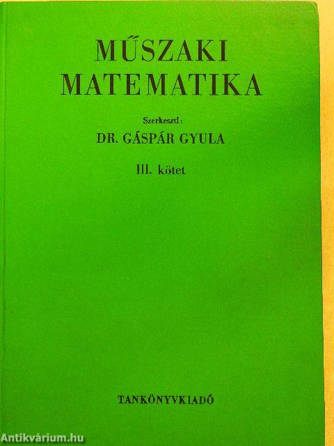 Műszaki matematika III.