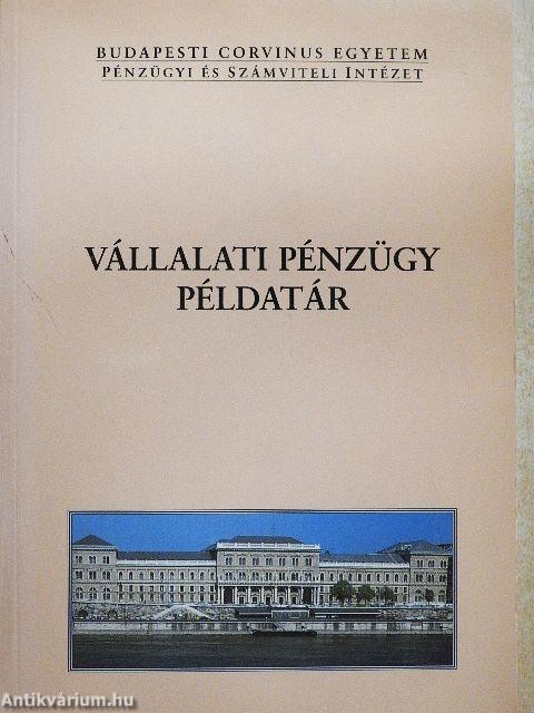 Vállalati pénzügy példatár