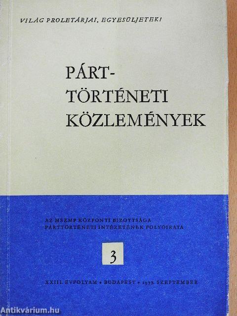 Párttörténeti Közlemények 1977. szeptember