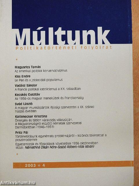 Múltunk 2003/4.