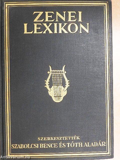 Zenei Lexikon I-II.