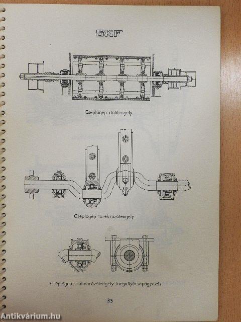 SKF beépítési példák és általános műszaki táblázatok