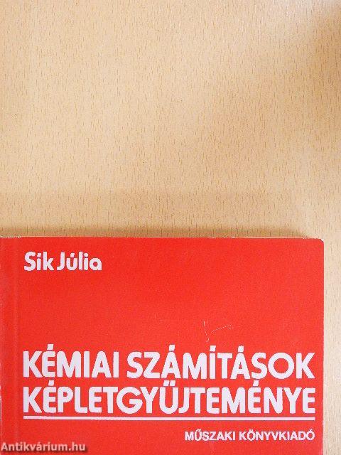 Kémiai számítások képletgyűjteménye