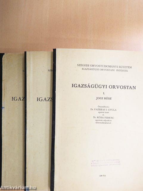 Igazságügyi orvostan I-II/a-b