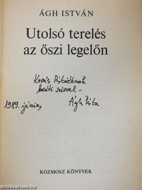 Utolsó terelés az őszi legelőn (dedikált példány)