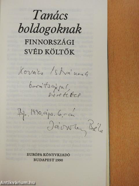 Tanács boldogoknak (dedikált példány)