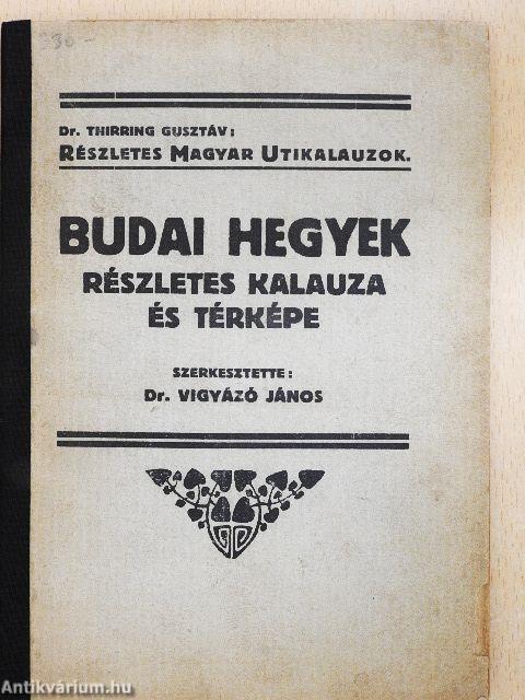 Budai hegyek részletes kalauza és térképe