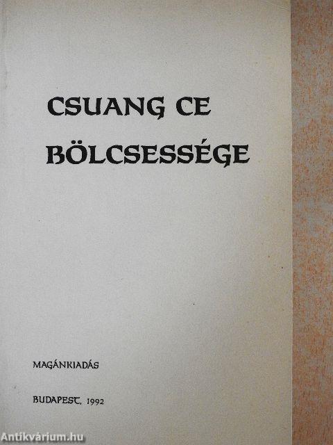 Csuang Ce bölcsessége