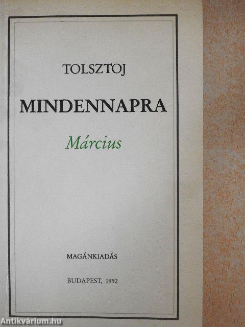 Mindennapra - Március