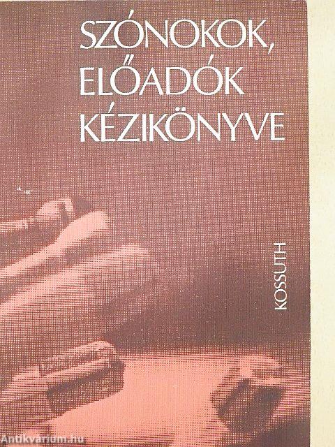 Szónokok, előadók kézikönyve