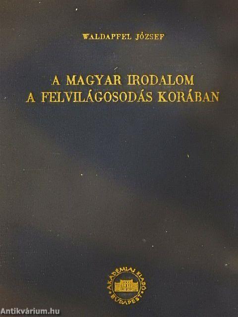 A magyar irodalom a felvilágosodás korában