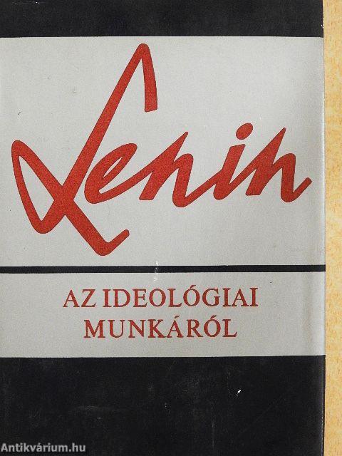 Az ideológiai munkáról