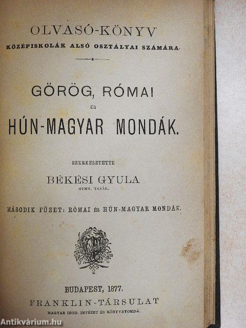 Görög, római és hún-magyar mondák