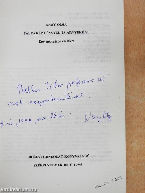 Pályakép fénnyel és árnyékkal (dedikált példány)