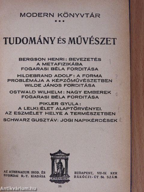 Tudomány és művészet I.