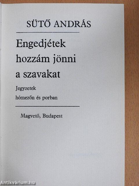 Engedjétek hozzám jönni a szavakat