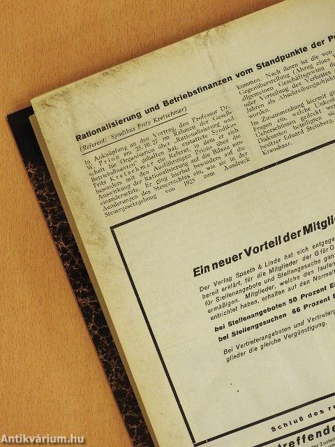 Zeitschrift für Organisation Januar-Dezember 1927