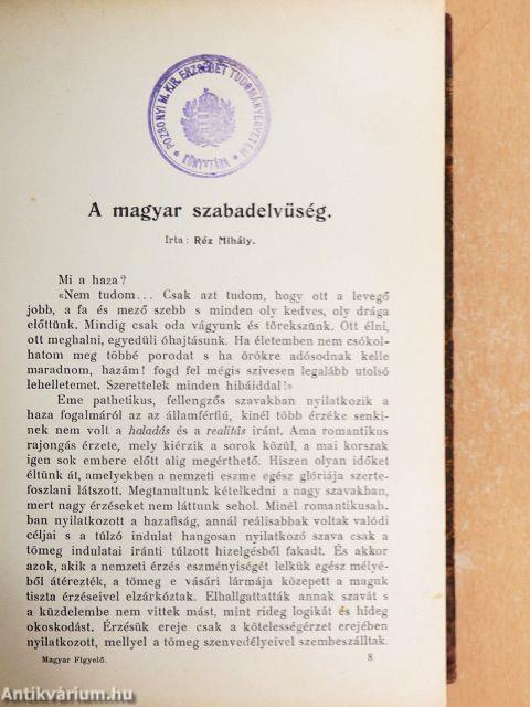 Magyar Figyelő 1911. (nem teljes évfolyam) I-IV.