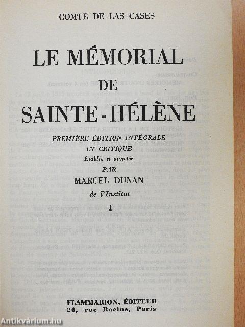 Le Mémorial de Sainte-Héléne I-II.