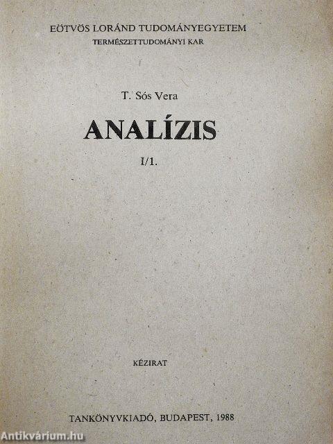 Analízis I/1.