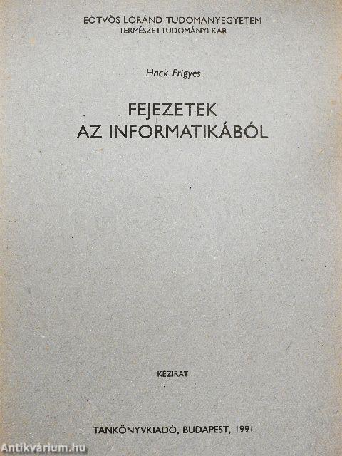 Fejezetek az informatikából