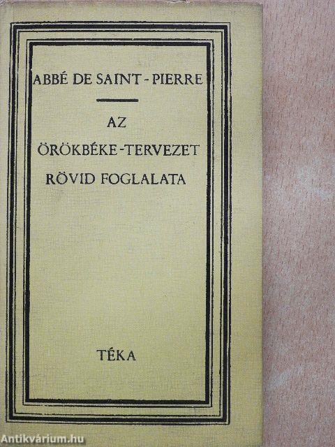 Az örökbéke-tervezet rövid foglalata