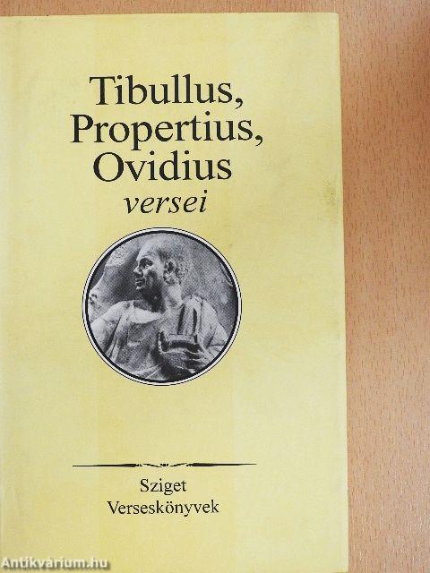 Tibullus, Propertius, Ovidius versei