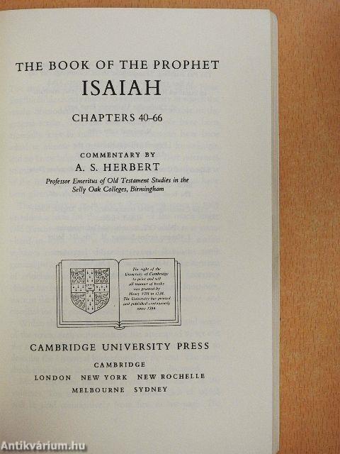 The Book of the Prophet Isaiah 40-66
