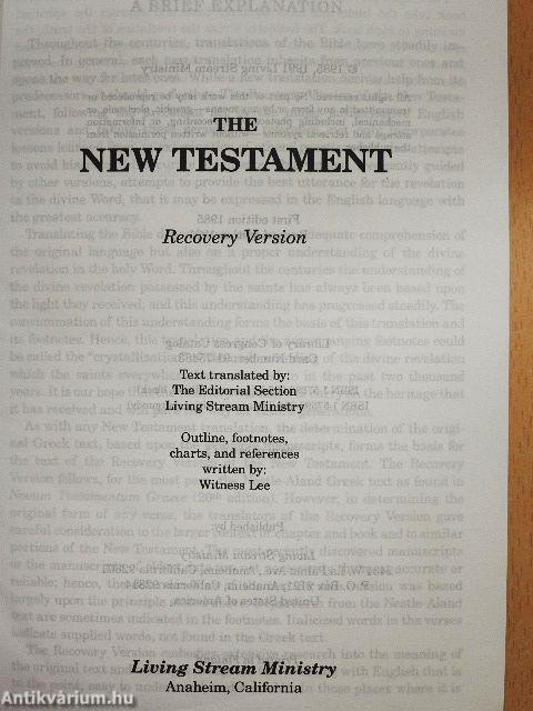 The New Testament