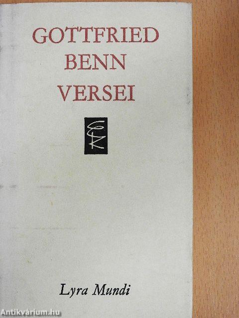 Gottfried Benn versei