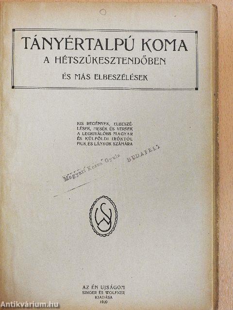 Az Én Ujságom 1920. (nem teljes évfolyam)