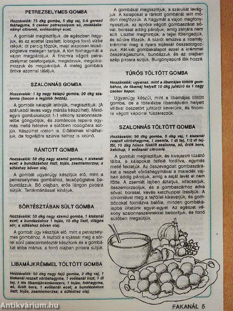Fakanál - 101 gombarecept